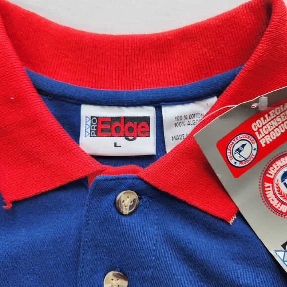 University of Kansas Jayhawks Short Sleeve Embroidered Polo Shirt Men's L NEW - Picture 3 of 10